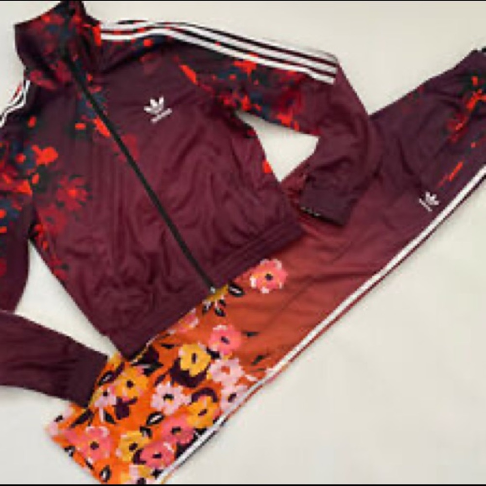 Adidas, floral tracksuit, women’s [new] [perfect condition]